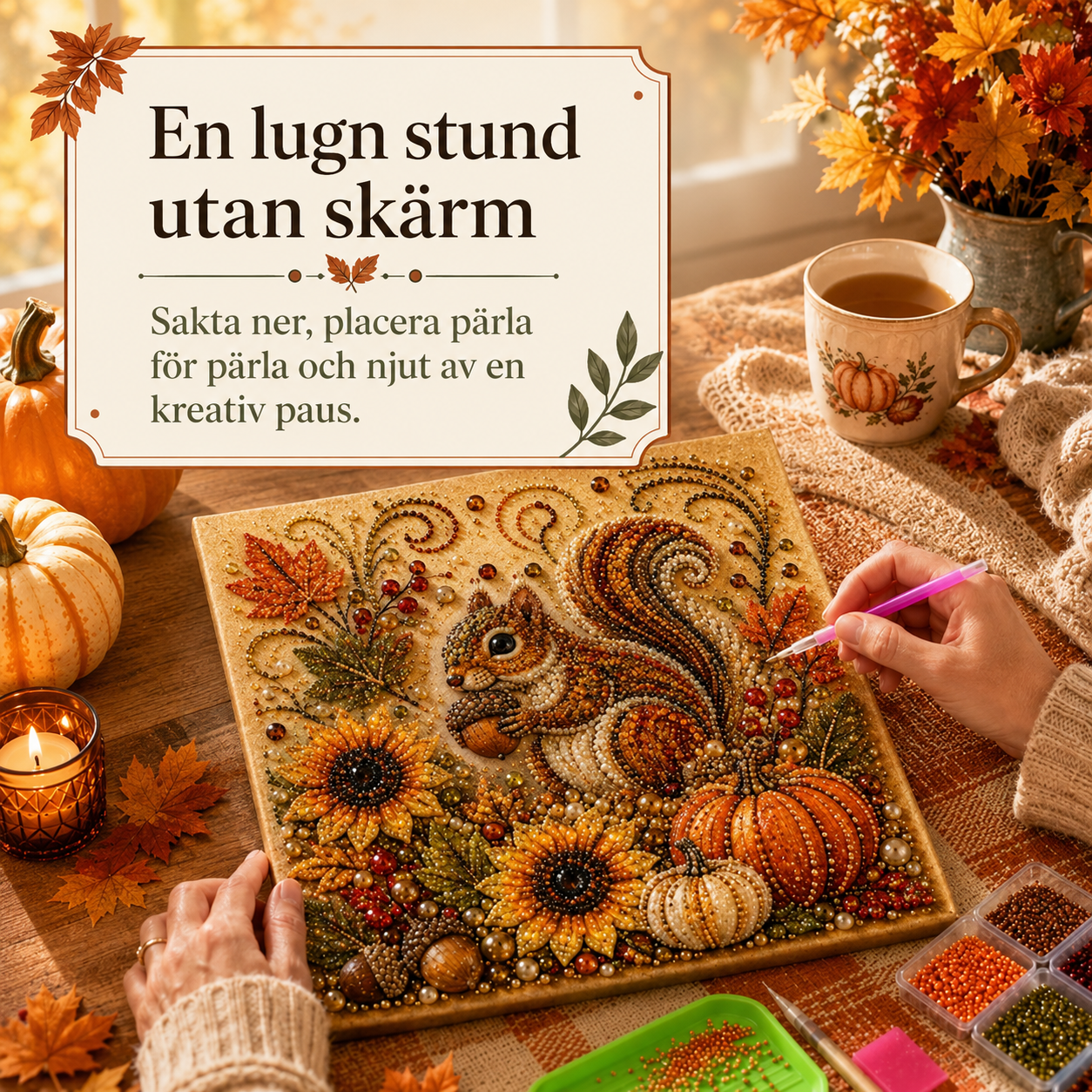 Höstglimt™ – 3D-pärlkonst för mysiga stunder